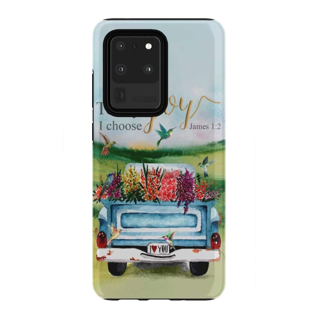 Today I Choose Joy James 12 Phone Case - Inspirational Bible Scripture iPhone Cases
