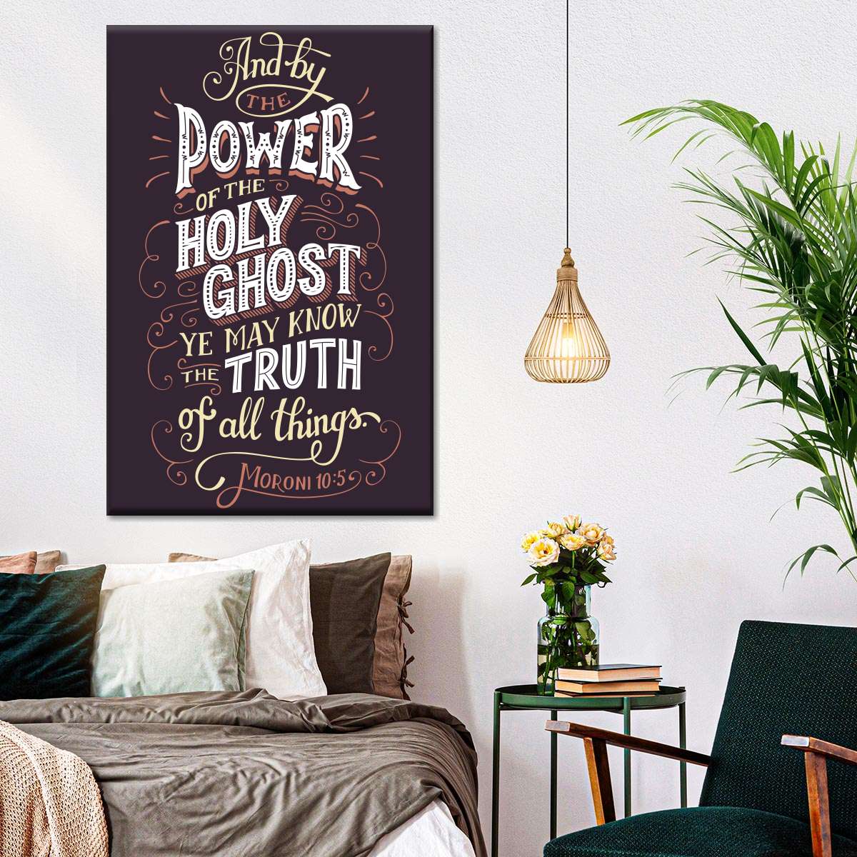 Truth Of All Things Bible Verse Wall Art Canvas - Christian Wall Hangings - Bible Verse Wall Art Canvas