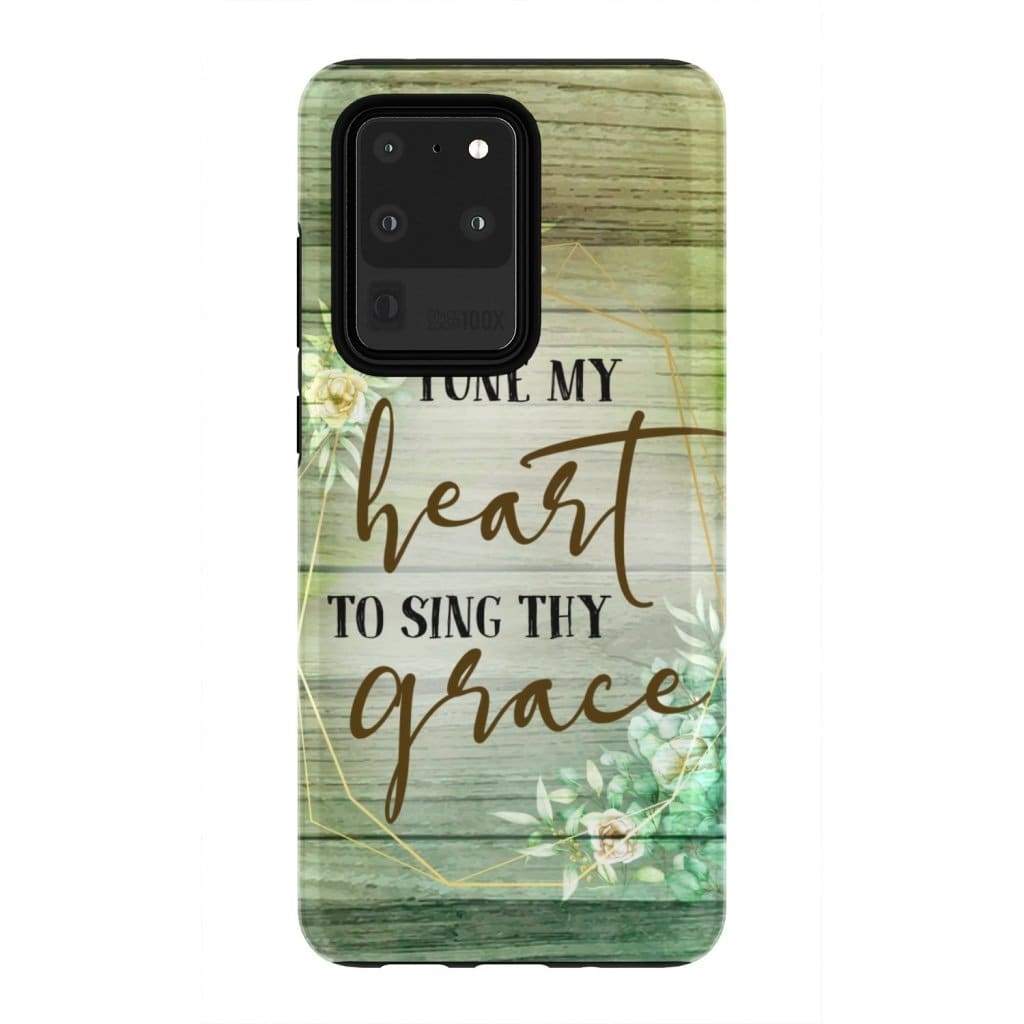 Tune My Heart To Sing Thy Grace Hymn Lyrics Phone Case - Christian Phone Cases - Inspirational Bible Scripture iPhone Cases