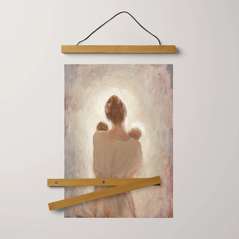 Two Little Loves Hanging Canvas Wall Art - Gift For Mom - Religious Canvas