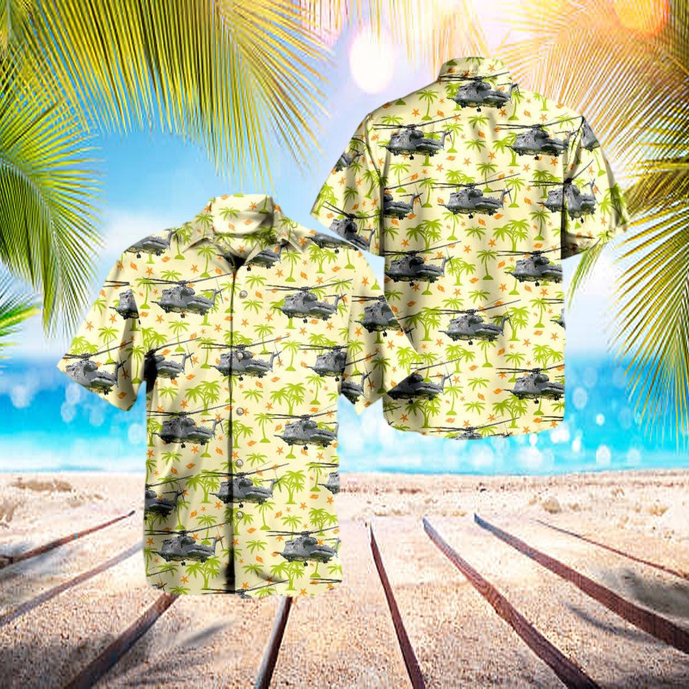 U.S. Air Force Sikorsky Mh-53m Pave Low Iv (S-65a) Hawaiian Shirt - Beachwear For Men - Best Hawaiian Shirts