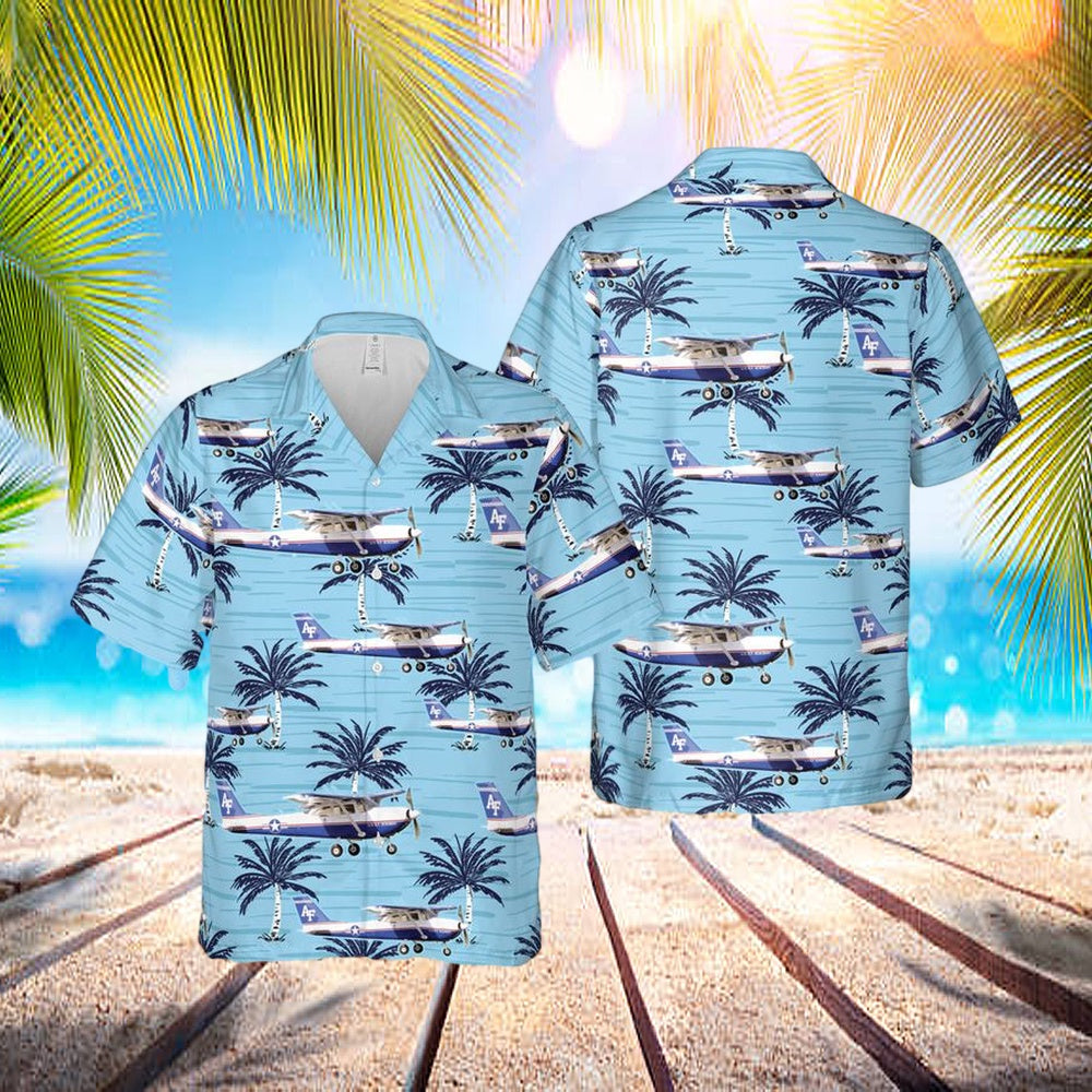 United States Air Force Cessna T-41 Mescalero Hawaiian Shirt - Beachwear For Men - Best Hawaiian Shirts