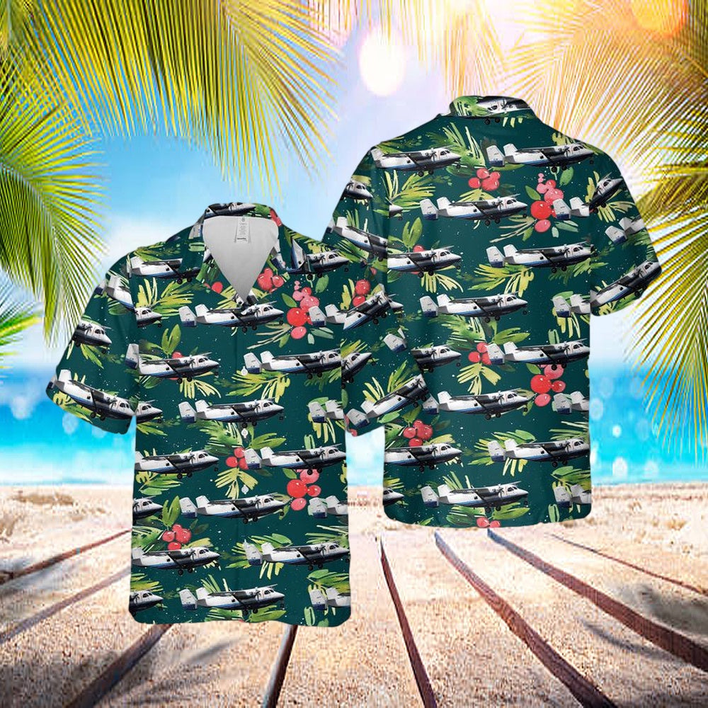 Us Air Force C-145a Skytruck Light Twin-Engine Aircraft Hawaiian Shirt - Beachwear For Men - Best Hawaiian Shirts