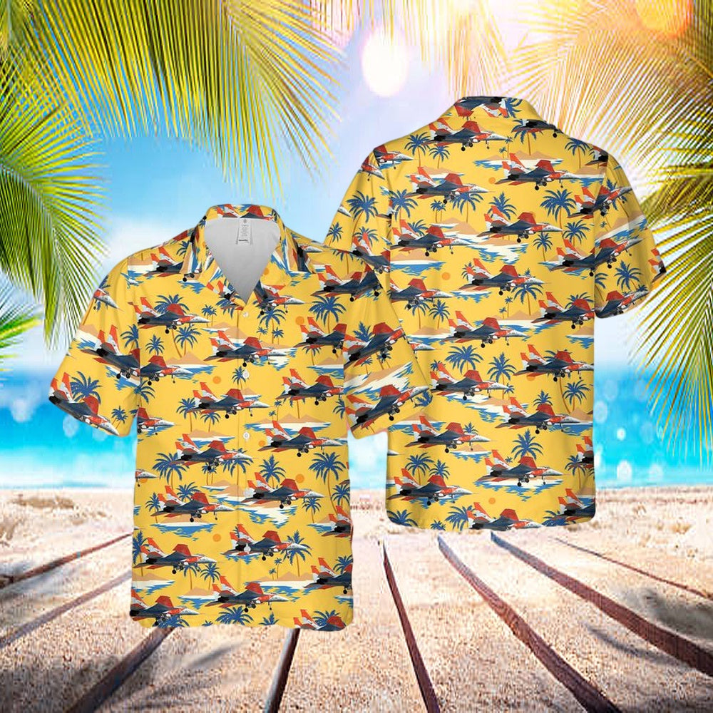 Us Air Force Mcdonnell Douglas F-15a (Sn 71-0280) The First Prototype Hawaiian Shirt - Beachwear For Men - Best Hawaiian Shirts