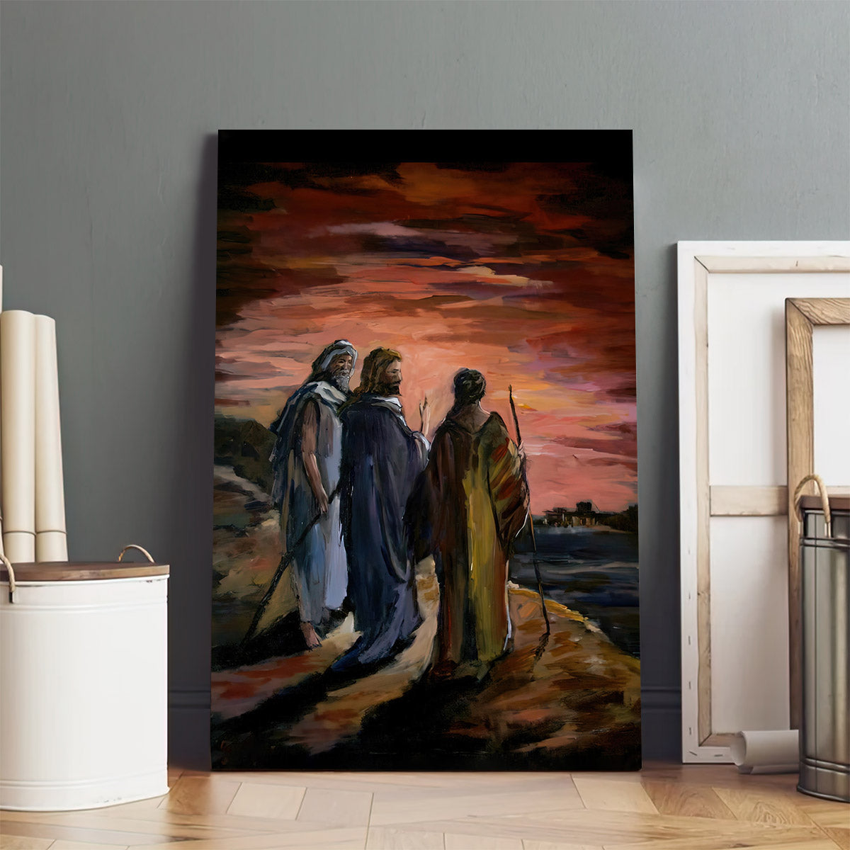 Walk To Emmaus Canvas Pictures - Jesus Canvas Painting - Christian Canvas Prints