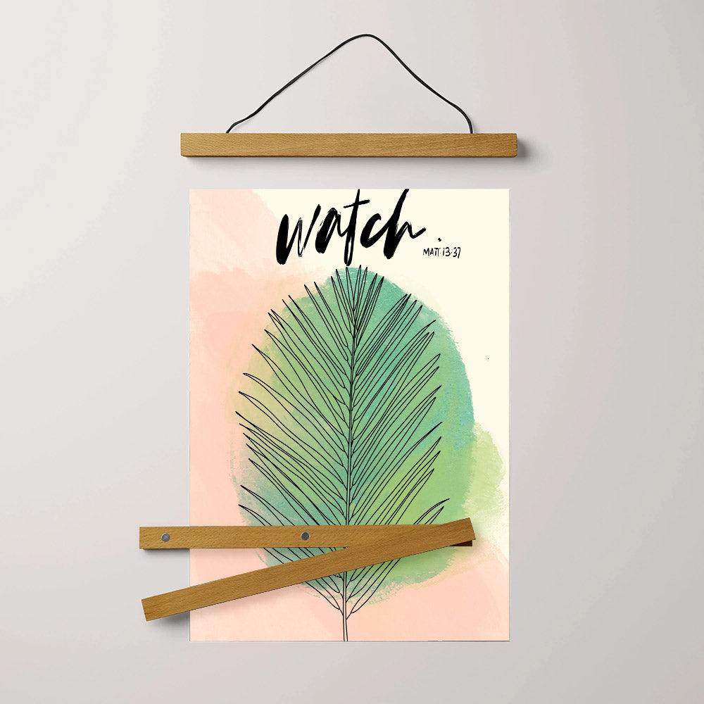 Watch Matt 13 37 Hanging Canvas Wall Art - Christan Wall Decor - Religious Canvas