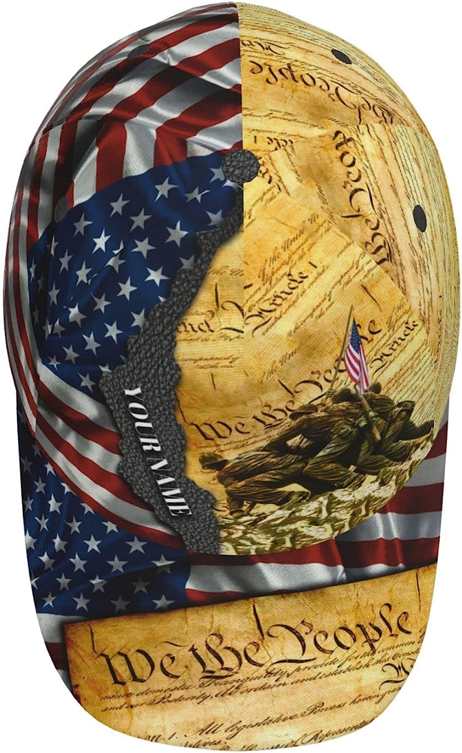 We Be People Patriotic American All Over Print Baseball Cap - Christian Hats For Men Women