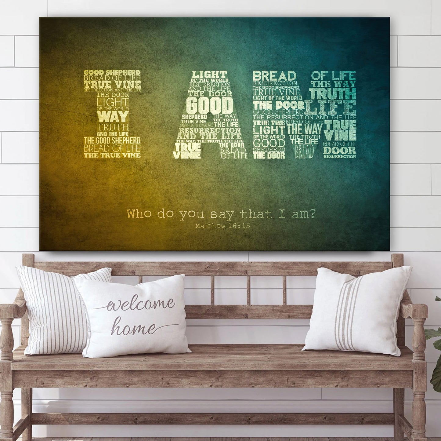 Who Do You Say That I Am Wall Art Decor - Religious Posters Wall Art