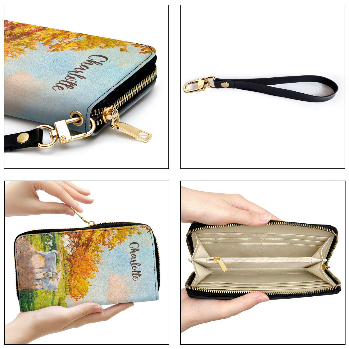 Women Clutch Purse - Christian Gift Ideas For Women I Just Want To Thank God For The Gift Of Life Personalized Zippered Leather Clutch Purse