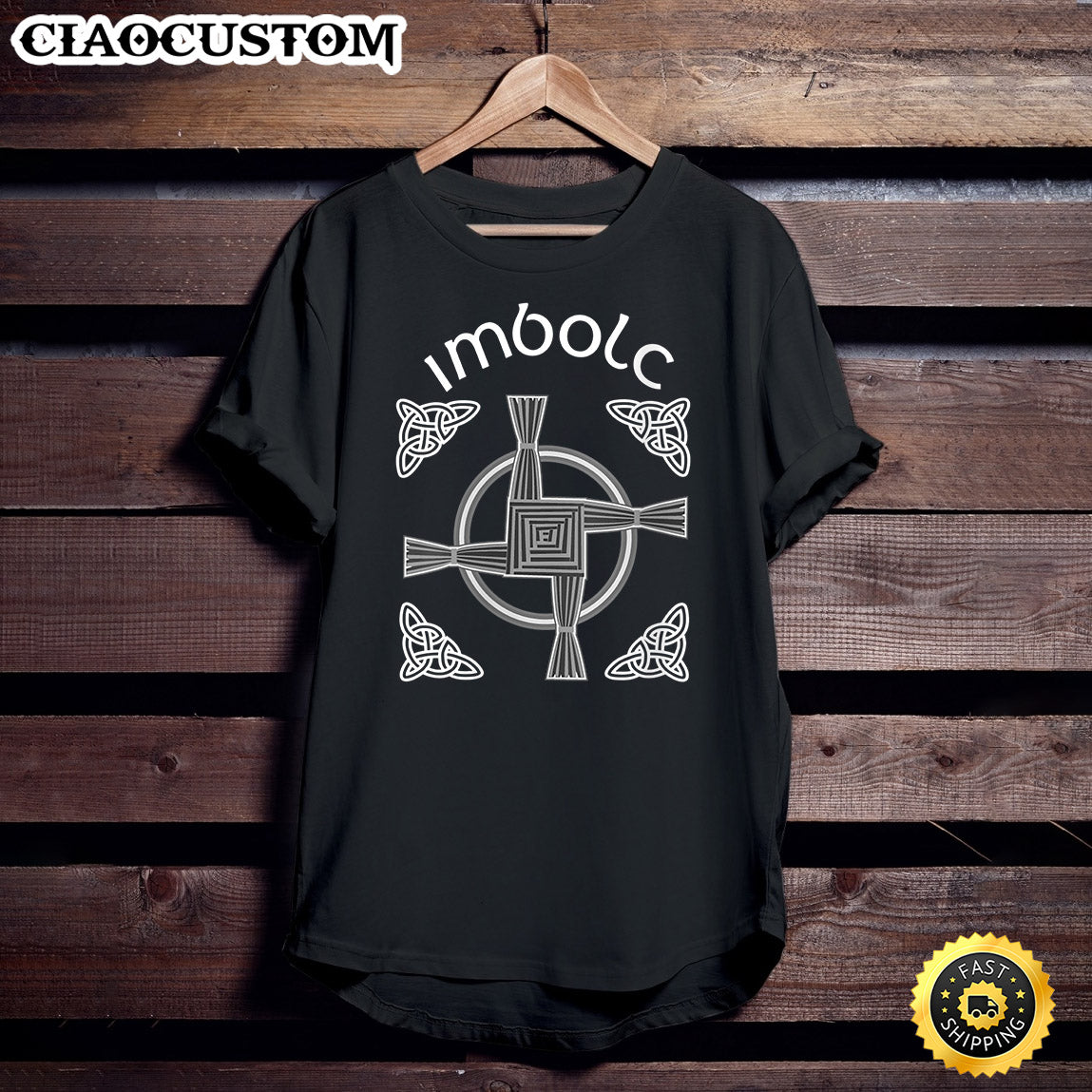 Womens Imbolc Celtic St Brigids Cross Irish Gaelic Christian T-Shirt - Christian Shirt