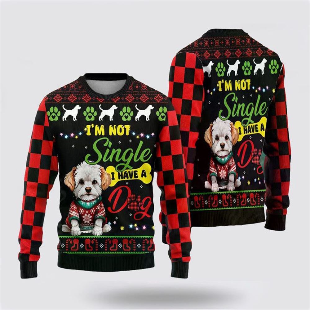 Xmas Maltese Dog Ugly Christmas Sweater For Men And Women, Gift For Christmas, Best Winter Christmas Outfit