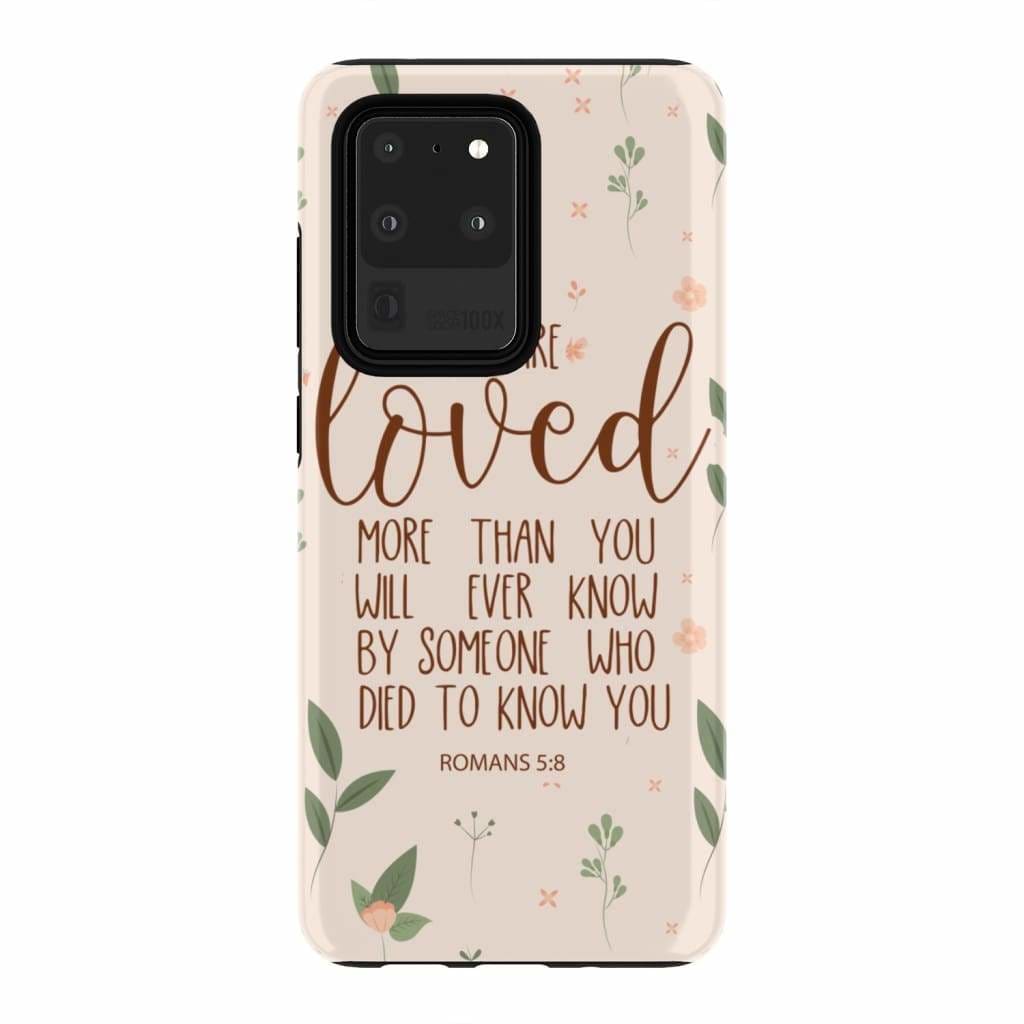 You Are Loved Romans 58 Bible Verse Phone Case - Inspirational Bible Scripture iPhone Cases