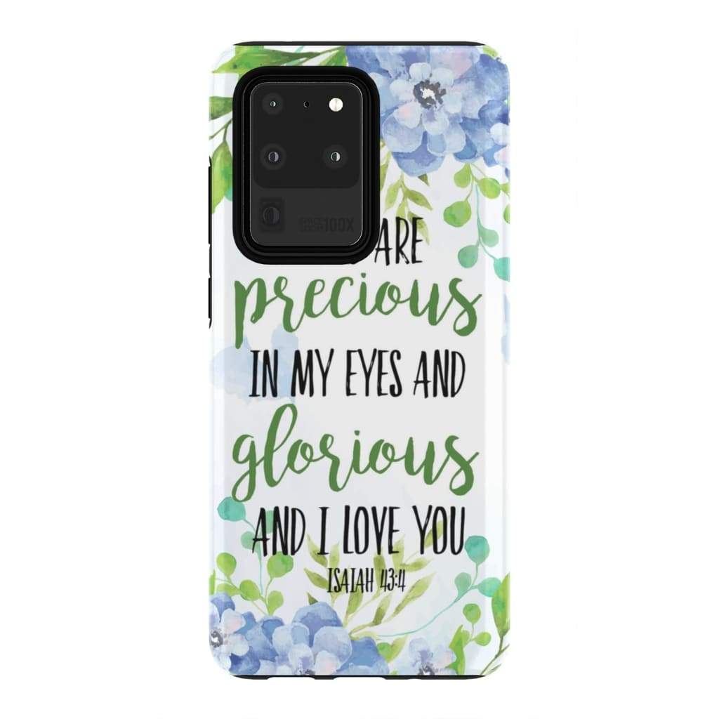 You Are Precious In My Eyes Isaiah 434 Phone Case - Inspirational Bible Scripture iPhone Cases