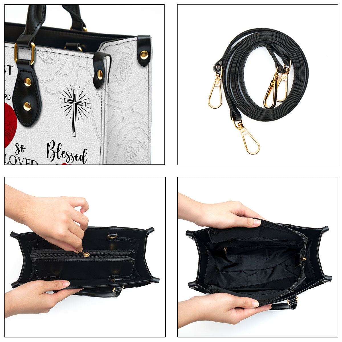 You Are So Loved Personalized Leather Bag - Romantic Religious Gifts For Christian Women