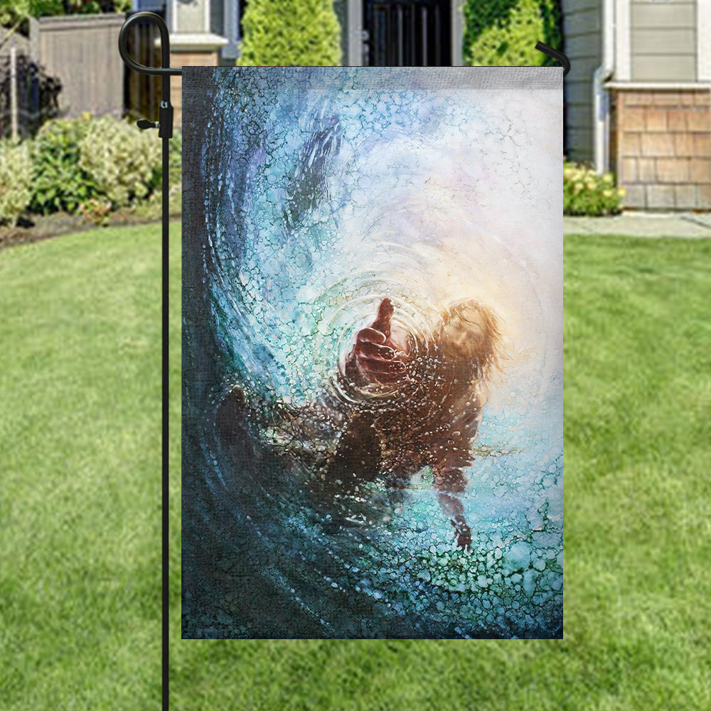The Hand Of God Flag - Jesus Garden Flag - Christian's Flag - Decorative Flags For Outside - Welcome Flag - Christian Gift - Ciaocustom
