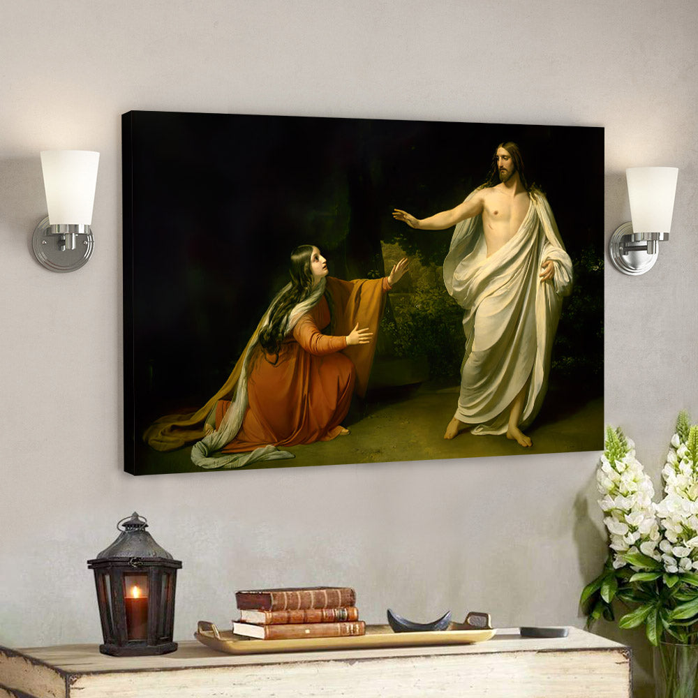 Christs Appearance To Mary Magdalene After The Resurrection - Jesus Canvas Poster - Religious Poster - Christ Pictures - Christian Canvas Prints - Christian Gift - Ciaocustom