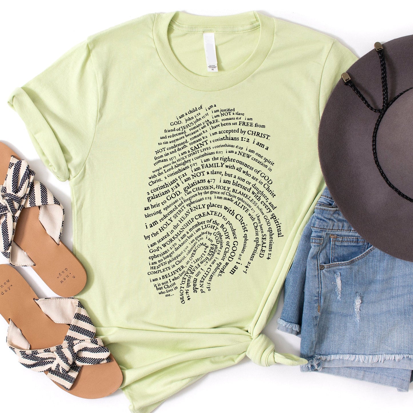 God's Fingerprint T Shirts For Women - Women's Christian T Shirts - Women's Religious Shirts