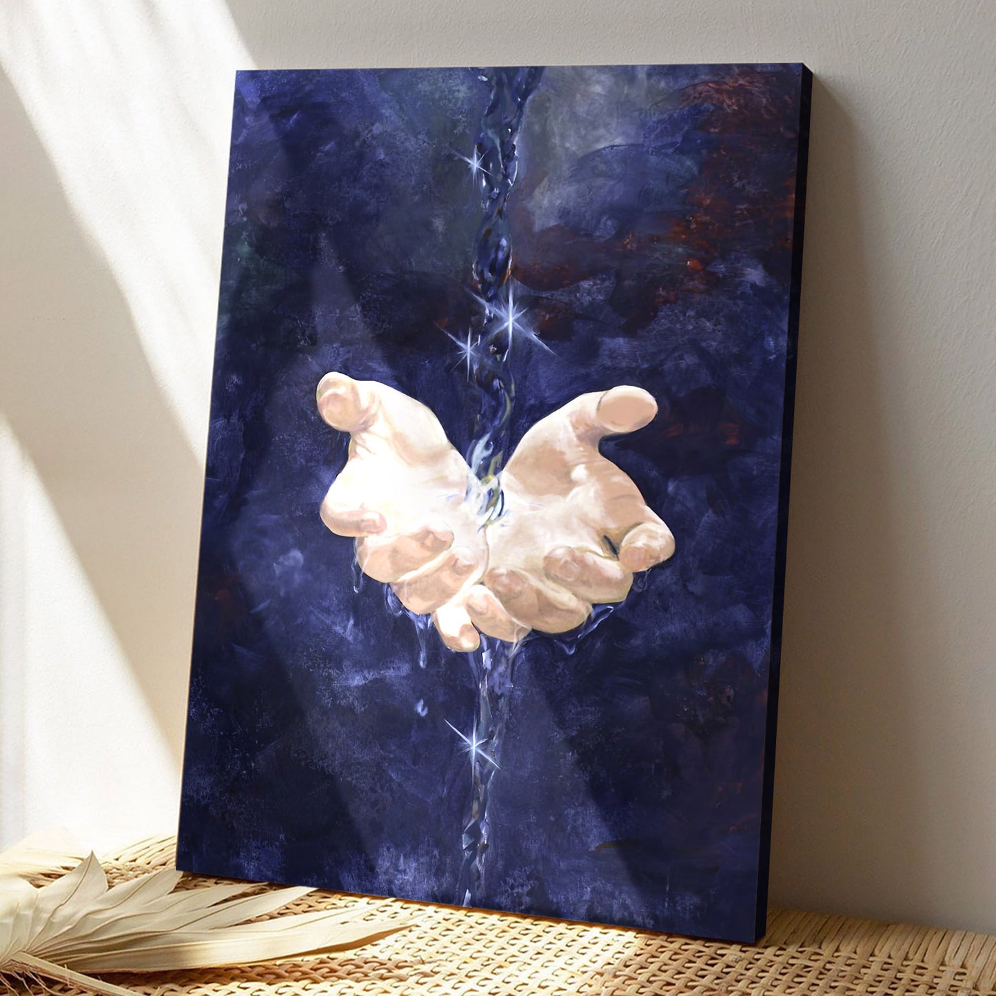 Living Water - Girl Praying To Jesus - Jesus Canvas Poster - Christian Wall Art - Christ Pictures - Christian Canvas Prints - Religious Wall Art Canvas - Ciaocustom