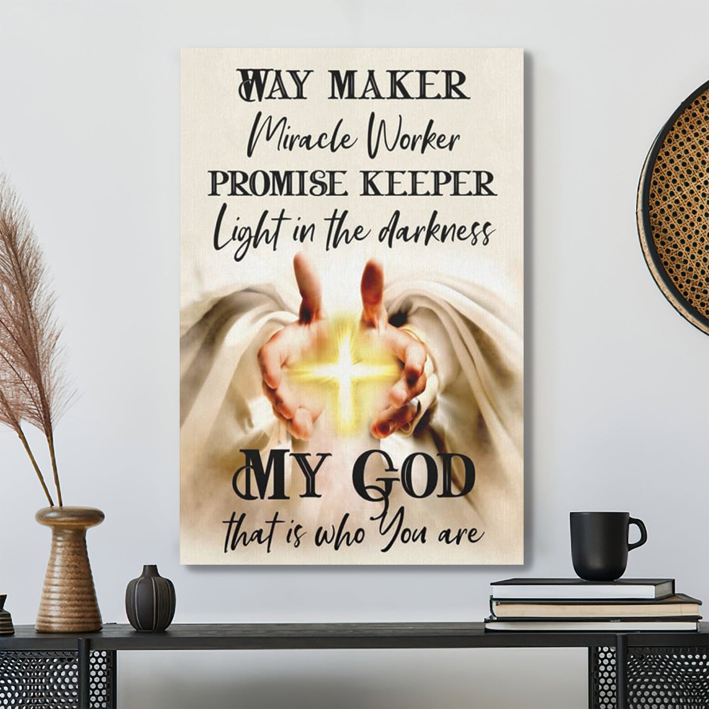 Bible Verse Canvas - Way Maker Wall Art Canvas - Scripture Canvas Wall Art - Ciaocustom