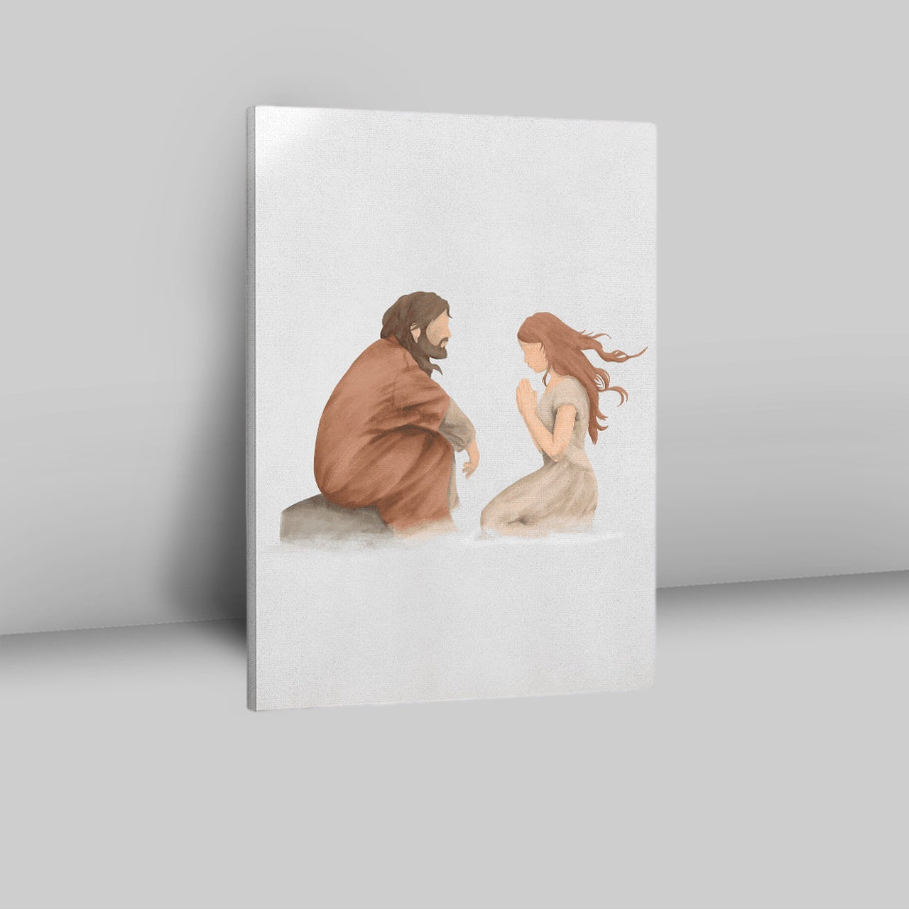 Jesus Listened To Women Canvas Pictures - Christian Wall Art - Jesus Canvas Art