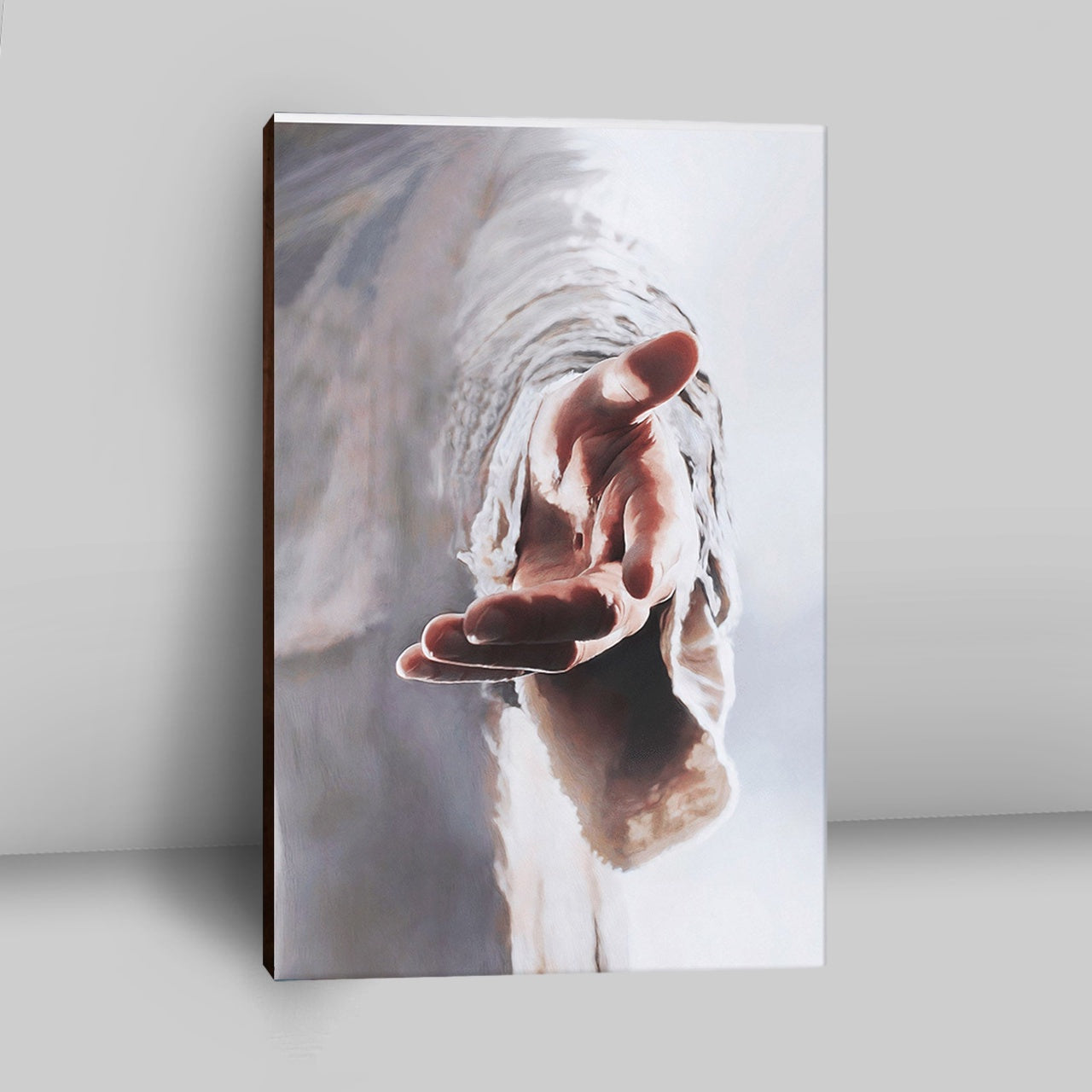 Jesus Gives Hand Canvas Prints - Jesus Christ Canvas Art - Christian Wall Decor