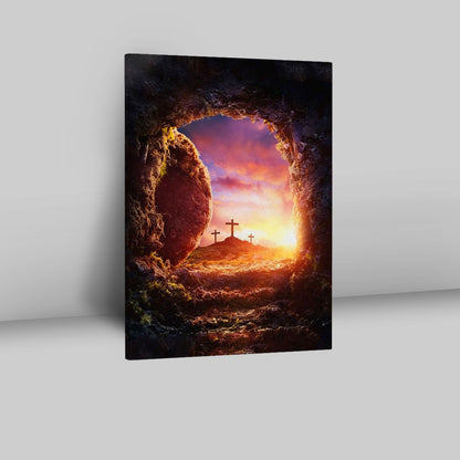 Empty Tomb Of Jesus Christ Canvas Pictures - Christian Wall Art - Canvas Easter Wall Decor