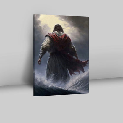 Jesus Calms The Storm Canvas Pictures - Christian Wall Art - Jesus Canvas Art