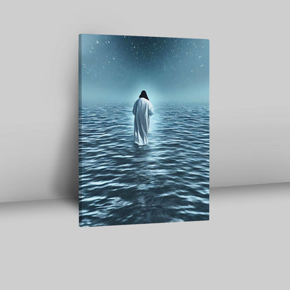 Jesus In The Water Canvas Pictures - Christian Wall Art - Jesus Canvas Art