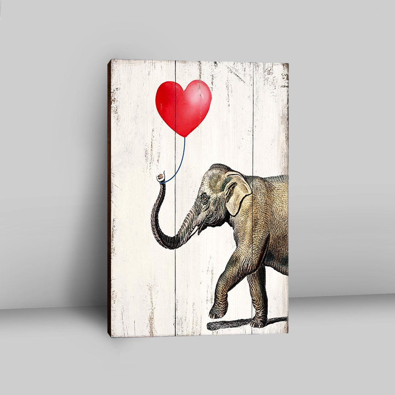 Elephant With Heart Balloon -Home Decor For Women