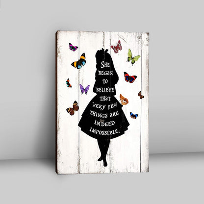 Believe That Very Few Things Are Impossible - Butterfly Wall Decor For Bedroom, Kids, Baby Or Girls Room, Nursery Decor