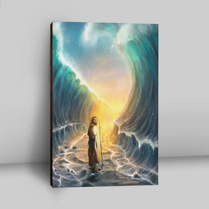 Jesus Walks On Water Canvas - God Will Make A Way For You Canvas Prints - Jesus Christ Canvas Art - Christian Wall Decor