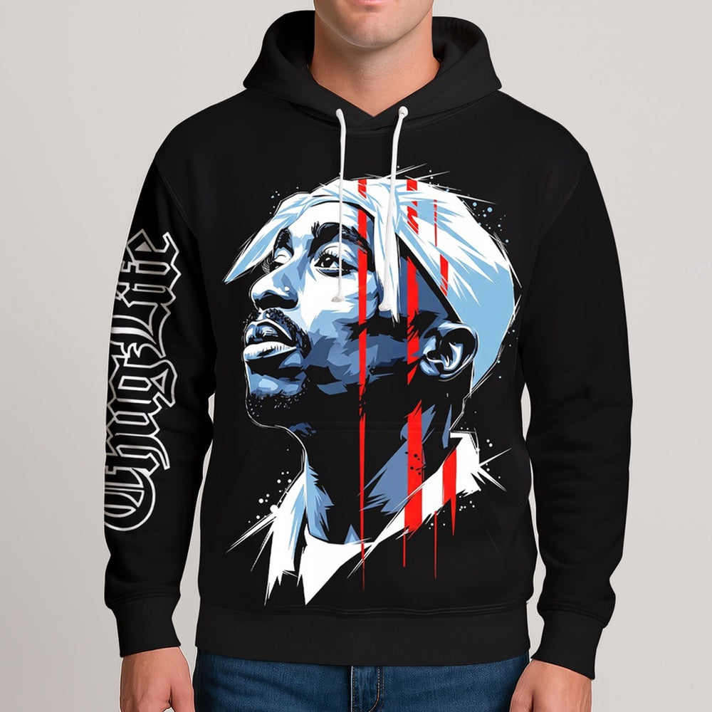 2Pac Only God Can Judge Me 3D Hoodie, Rapper 3D Hoodie, Rap Legends Hoodie