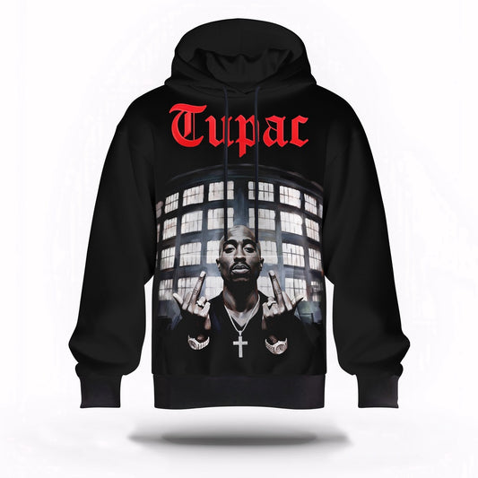 2Pac West Coast Icon Graphic 3D Hoodie, Rapper 3D Hoodie, Rap Legends Hoodie