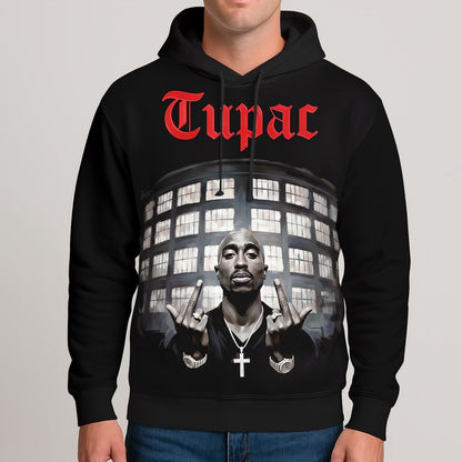 2Pac West Coast Icon Graphic 3D Hoodie, Rapper 3D Hoodie, Rap Legends Hoodie
