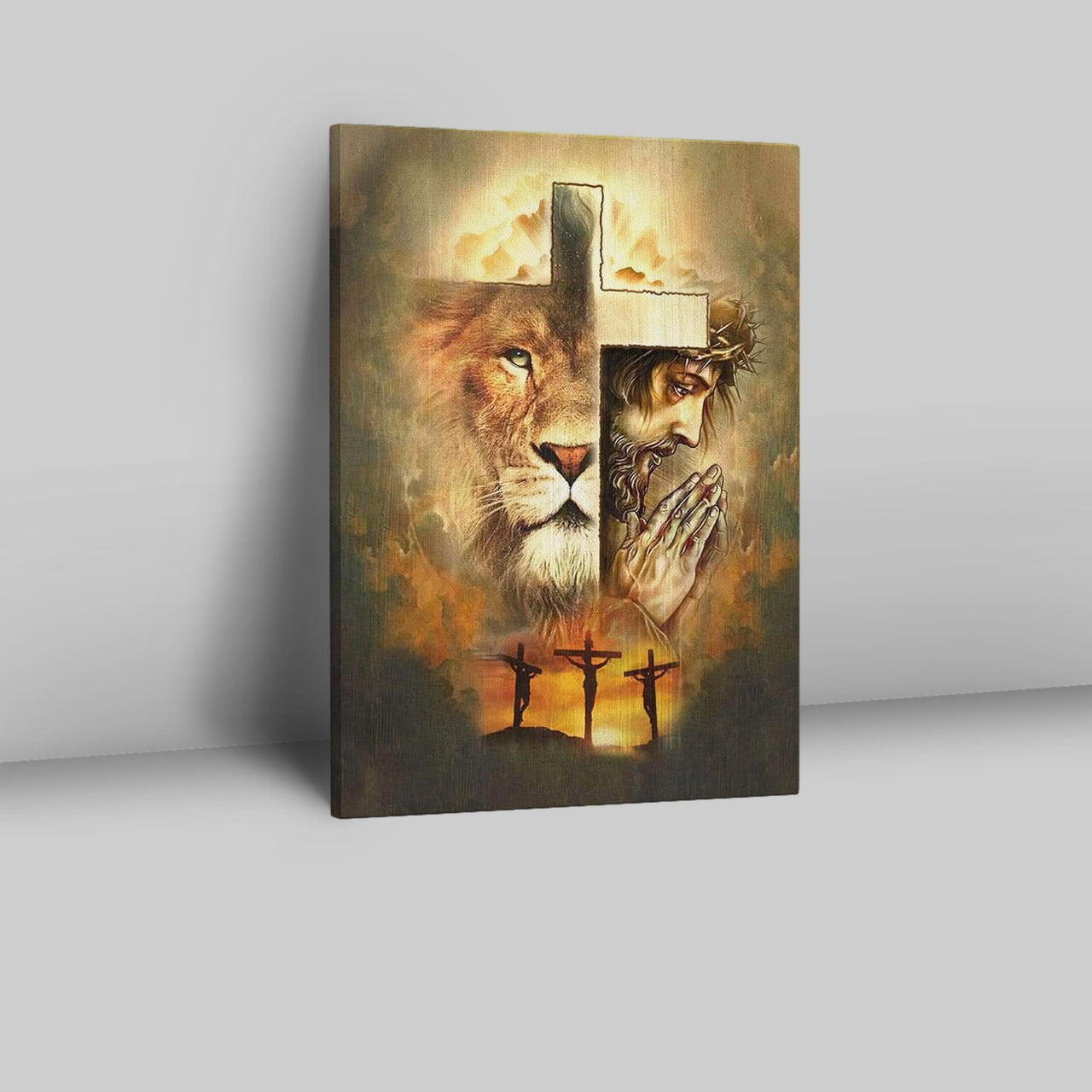 Jesus The Lion Of Judah Canvas Prints - Bible Verse Wall Decor - Scripture Wall Art