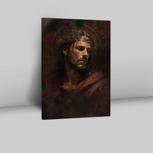 Jesus Portrait Canvas Pictures - Christian Wall Art - Jesus Canvas Art