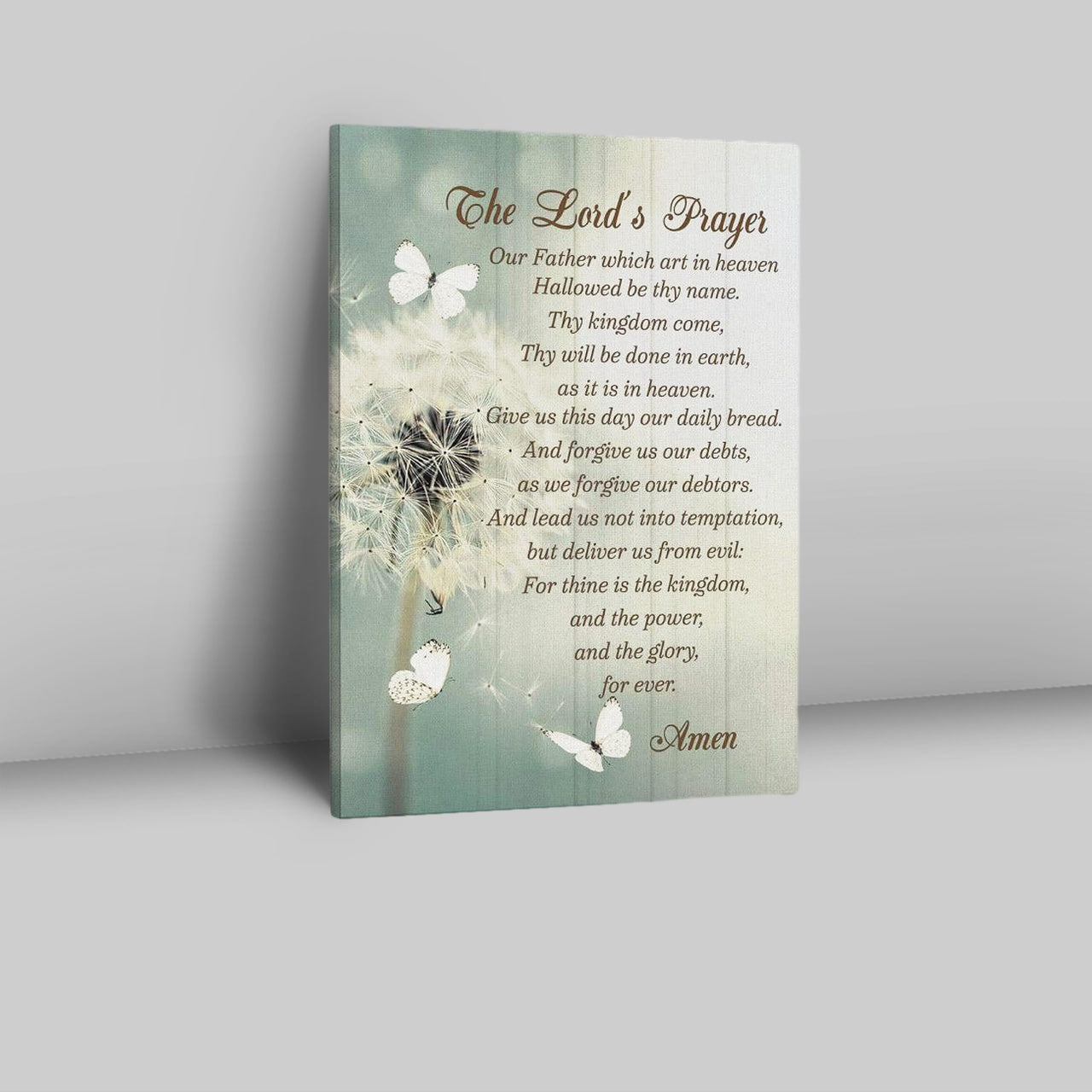 Dandelion Create In Me A Clean Heart Psalm 5110 Canvas Prints - Bible Verse Wall Decor - Scripture Wall Art