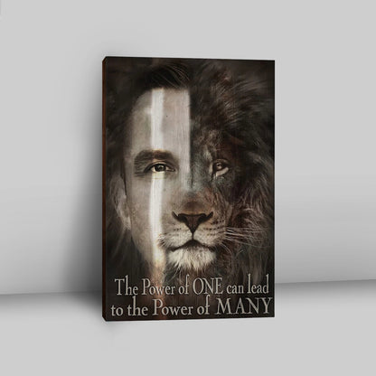 Jesus The Lion Of Judah Canvas - The Perfect Combination Canvas Art - Christian Art - Bible Verse Wall Art - Religious Home Decor