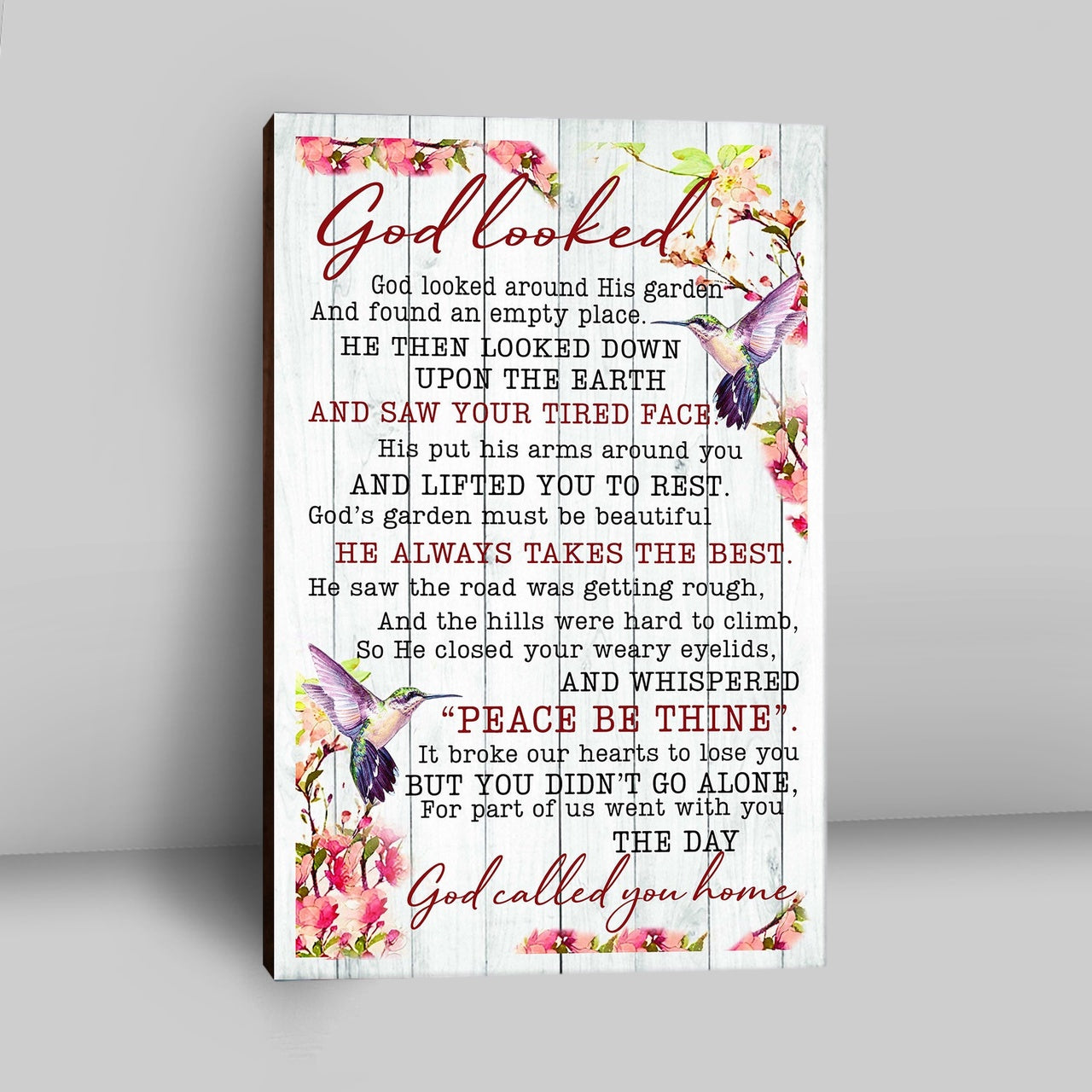 God Called You Home Canvas Wall Art - Christian Wall Canvas - Religious Canvas Prints