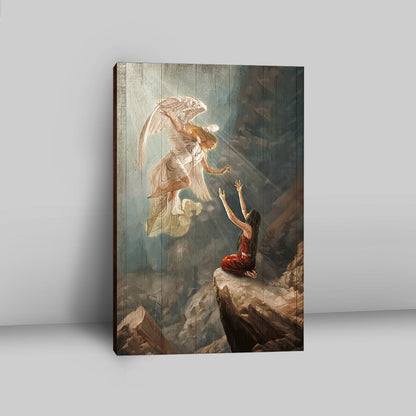 Angel The Way To Heaven Canvas Wall Art - Christian Canvas Prints - Bible Verse Canvas Art