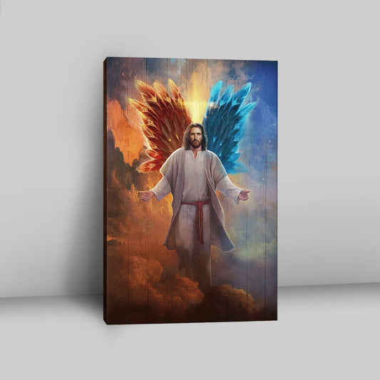 Jesus Hands Stretched Out Wall Art Canvas - Jesus Portrait Canvas Prints - Christian Wall Art