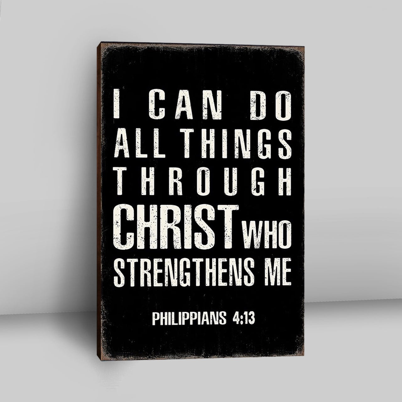 I Can Do All Things Through Christ Philipians 4 13 Canvas Wall Art - Christian Canvas Wall Art Decor