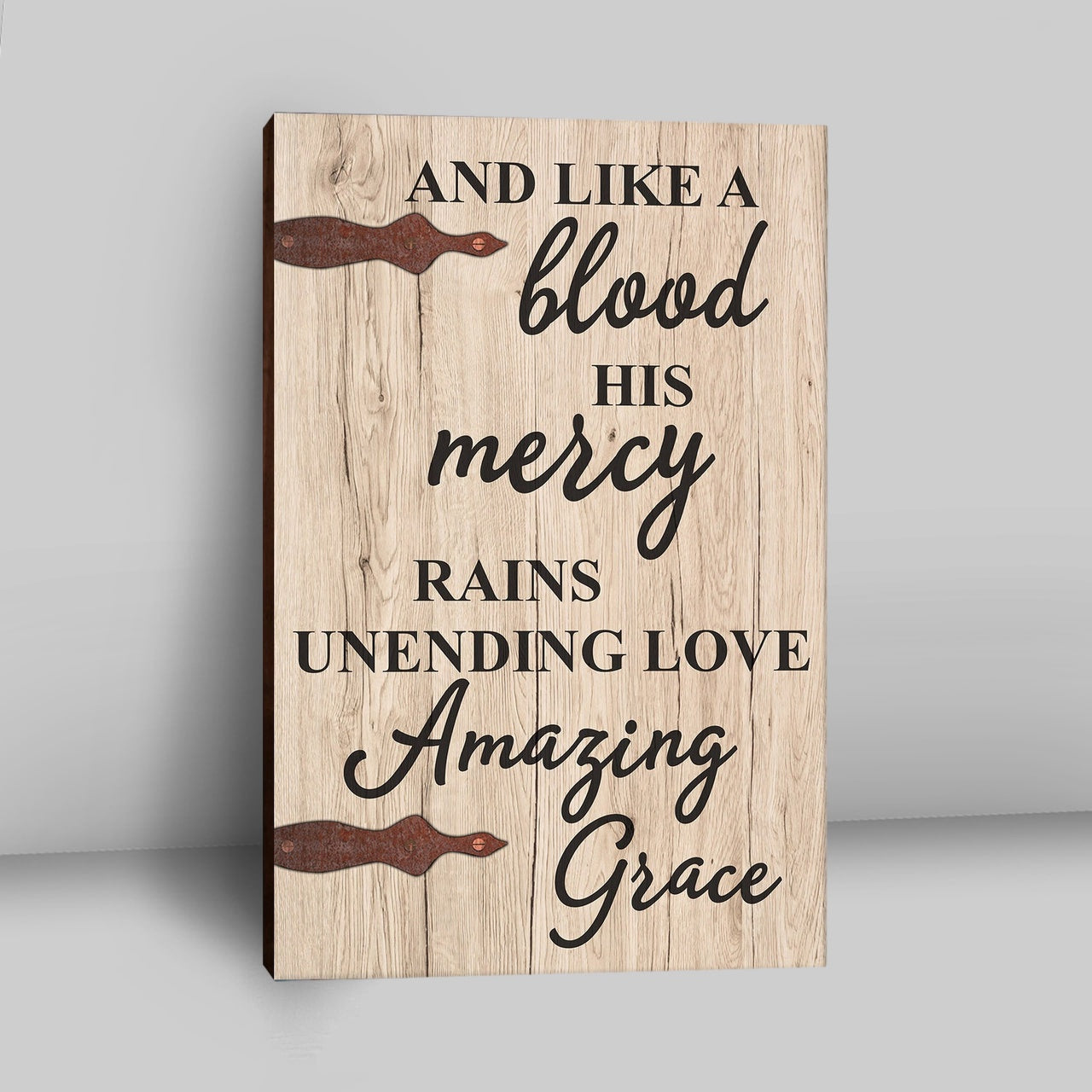 Like A Blood His Mercy Rains Unendling Love Canvas Wall Art - Christian Wall Canvas - Religious Canvas Prints