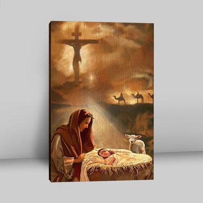 Maria And Jesus Canvas Wall Art - Jesus Canvas Pictures - Christian Canvas Wall Art