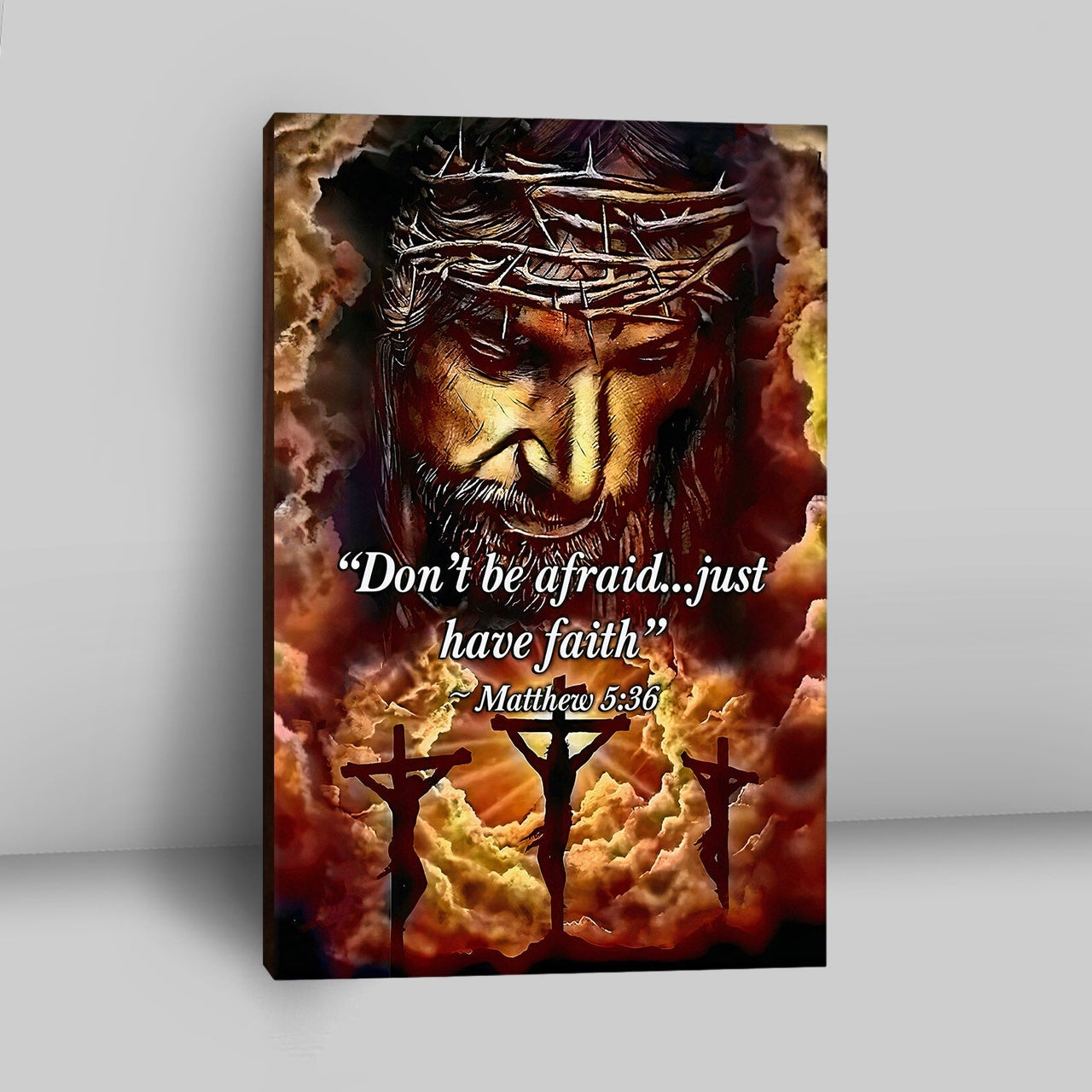 Dont Be Afraid Just Have Faith Matthew 5 36 Canvas Wall Art - Christian Wall Canvas - Religious Canvas Prints