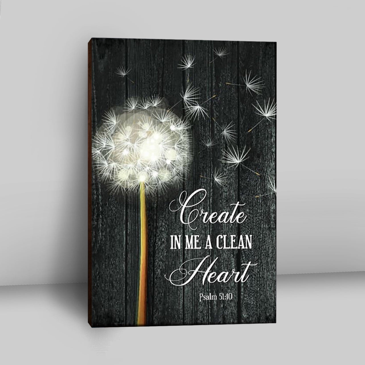 Create In Me A Clean Heart Psalm 5110 Canvas Wall Art - Christian Canvas Prints - Religious Wall Decor