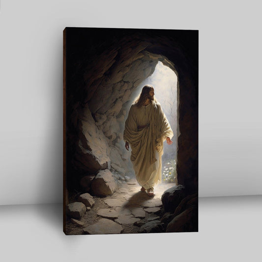 Jesus Come Out From Cave Canvas Prints - Religious Canvas Art - Christian Wall Decor