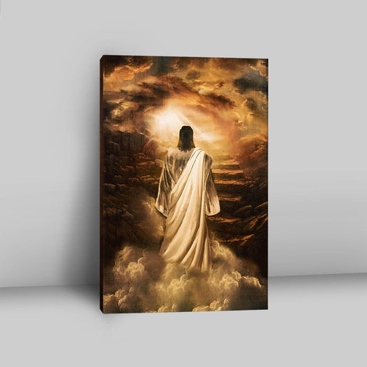 Jesus Stairway To Heaven Wall Art Canvas - Jesus Portrait Canvas Prints - Christian Wall Art