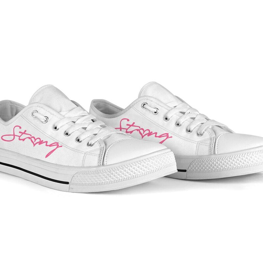 4Th Grade Strong Pink White Shoes, Teacher Shoes, Low Top Sneakers