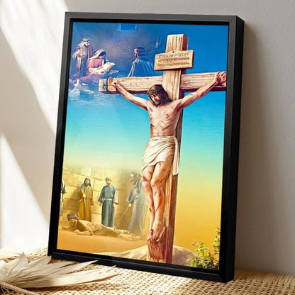 God Canvas 1 - Jesus Canvas - Christian Gift - Jesus Canvas Painting - Jesus Canvas Art - Bible Verse Canvas Wall Art - Scripture Canvas - Ciaocustom